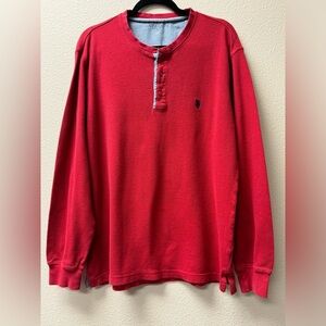 Men's Polo Assn. Waffel knit Henley Shirt in size XL